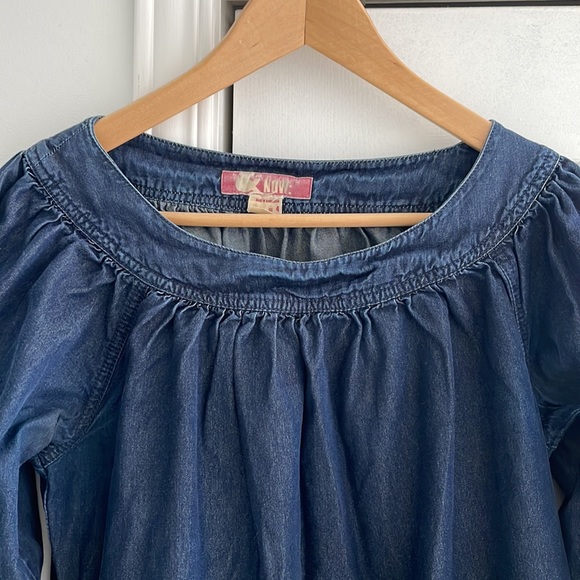 Blue Denim Blouse with Pockets - Picture 2 of 9